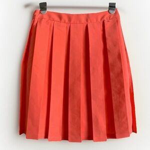 ⭐️ Offer B2G2! BUY 2 GET 2 FREE! 
FRNCH Pleated Bright Peach Skirt